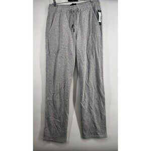 01.Algo Mens Small Light Grey 32" Inseam Clubhouse Fleece Open Bottom Sweatpants